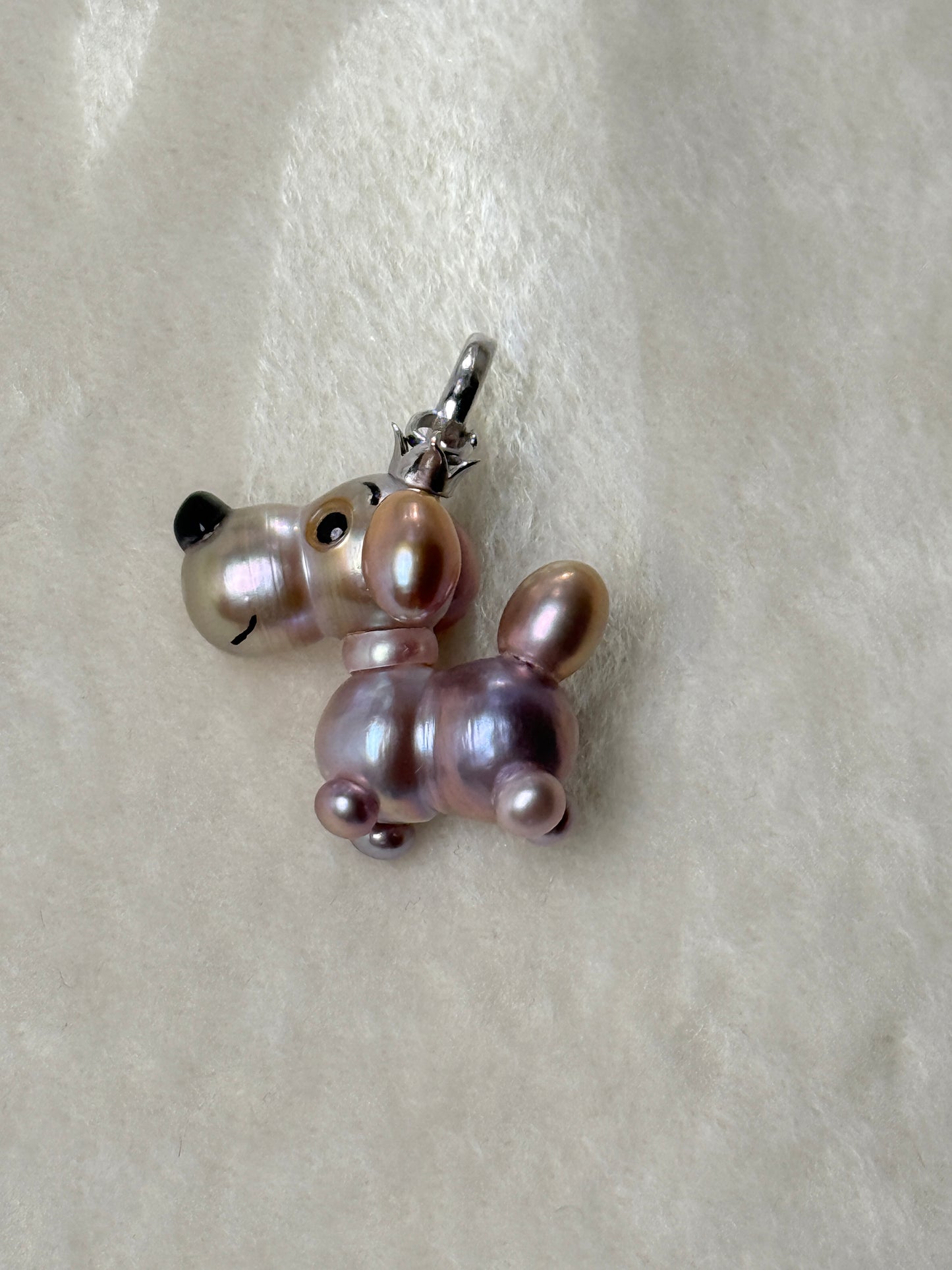 Taffy — Pearl Pup | Artisan Baroque Pearl Dog Charm