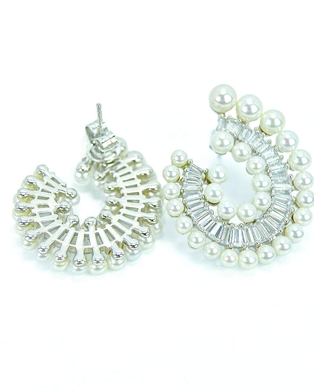 Nautilus | Fossil fresh pearl Earrings