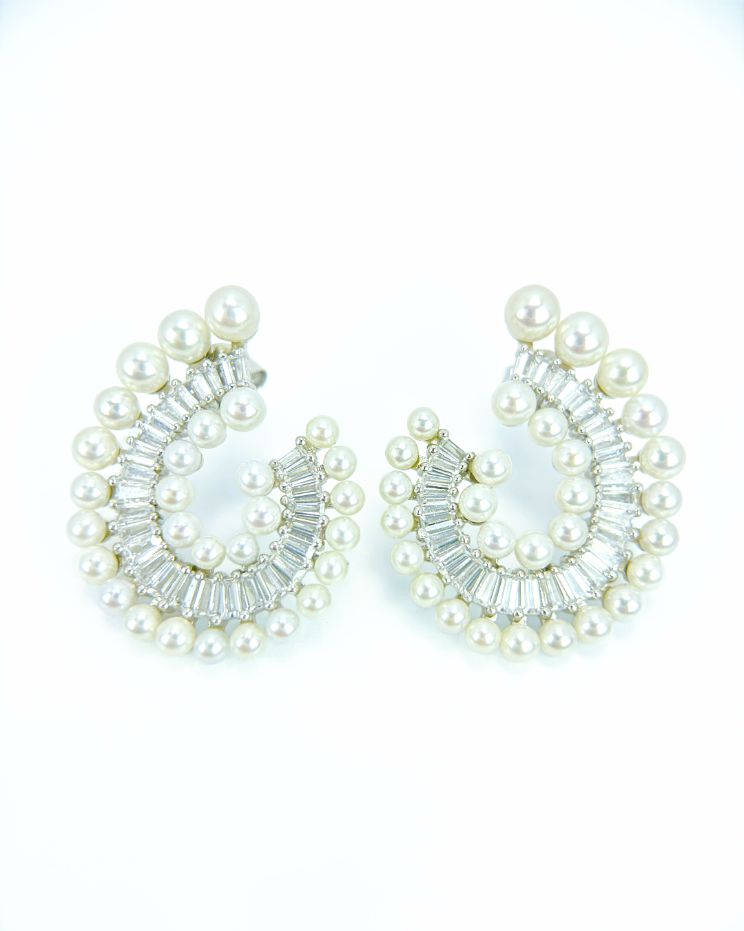 Nautilus | Fossil fresh pearl Earrings
