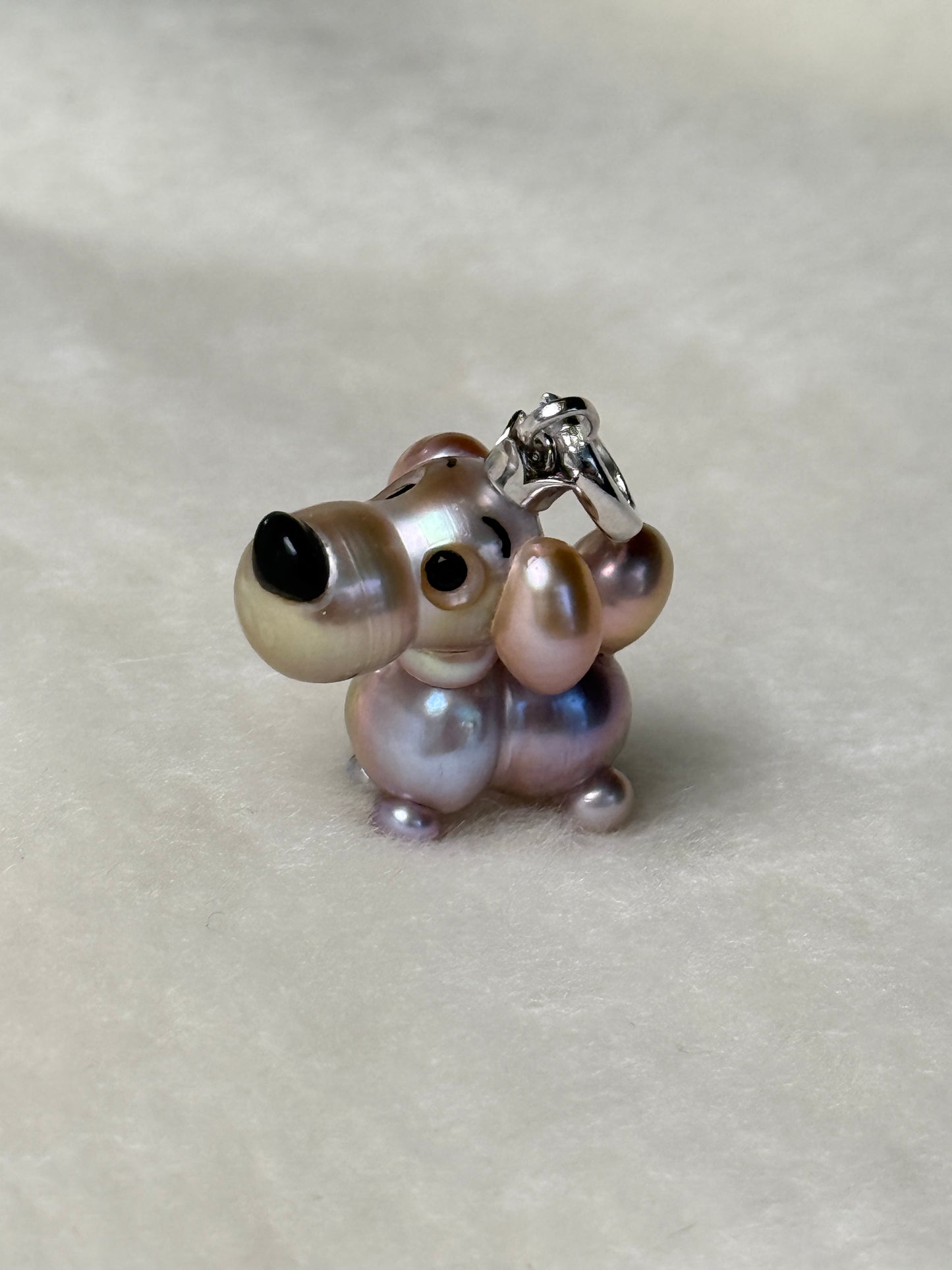 Taffy — Pearl Pup | Artisan Baroque Pearl Dog Charm