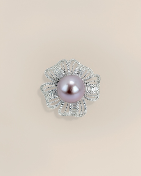 ELODIA | Purple Freshwater Pearl Ring
