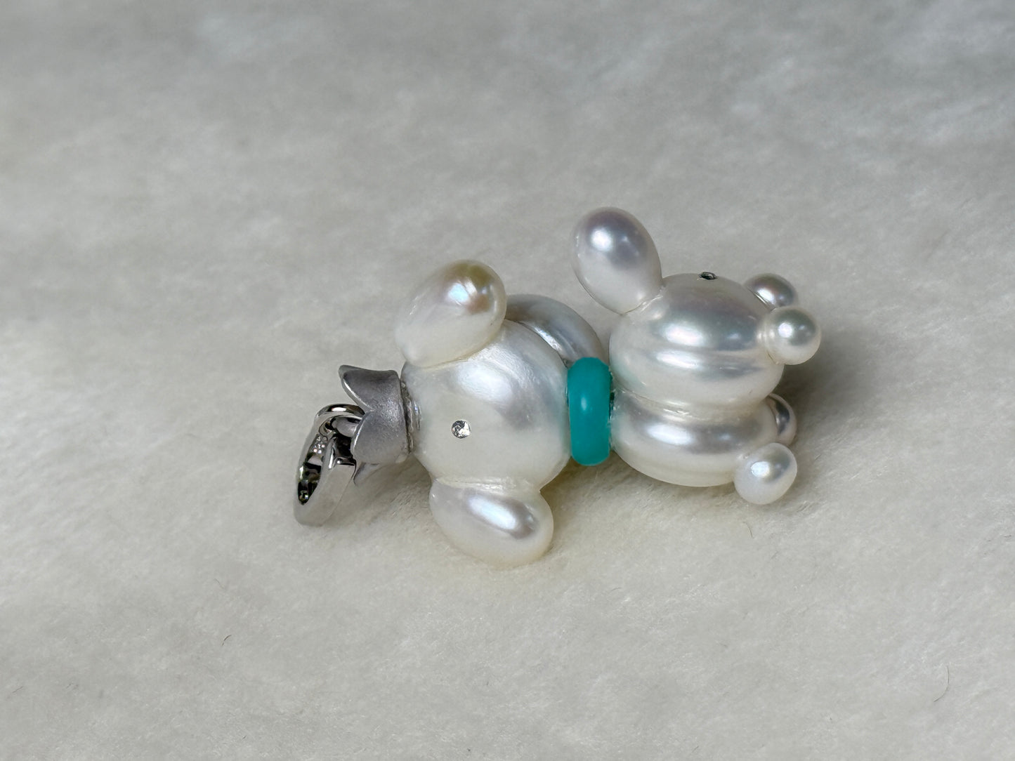 Moonie — Pearl Pup | Artisan Baroque Pearl Dog Charm