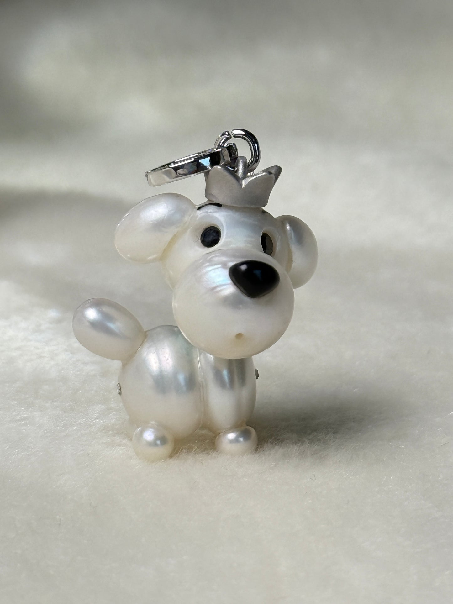 Moonie — Pearl Pup | Artisan Baroque Pearl Dog Charm