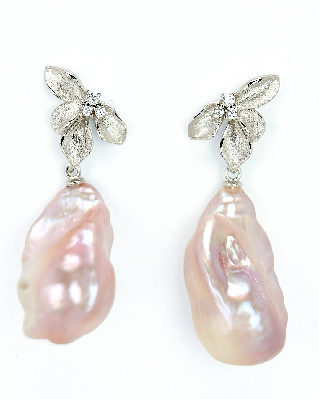 Rosiris | Blush bloom Baroque Earrings