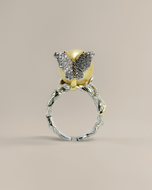 Elysia | South Sea golden pearl Ring