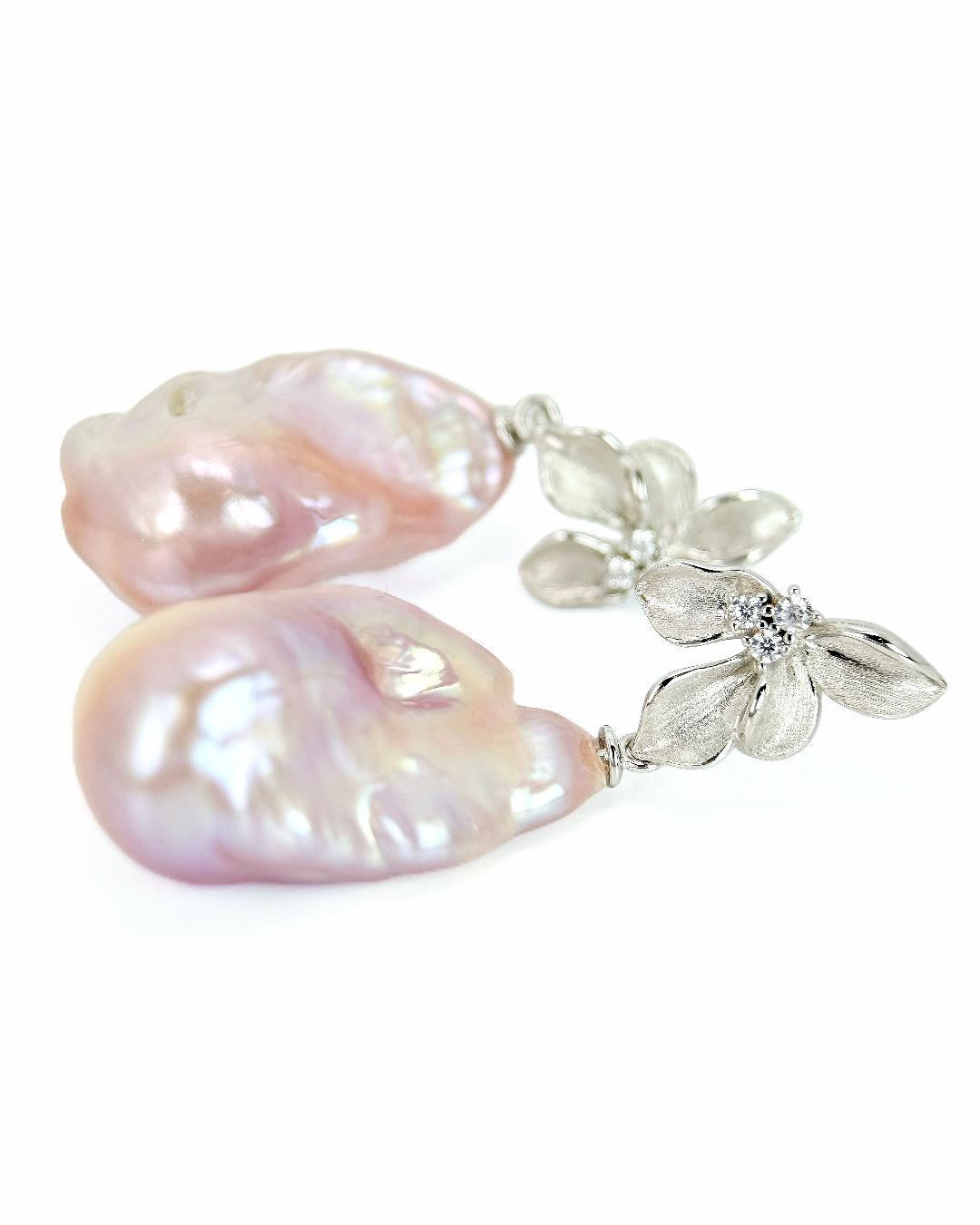 Rosiris | Blush bloom Baroque Earrings