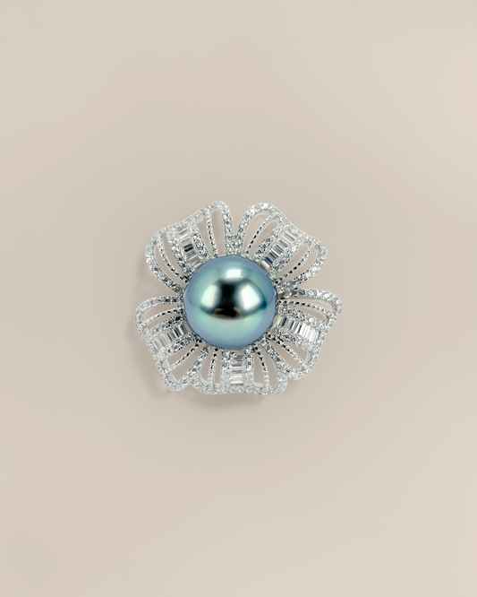 Orea | Adjustable Ring with Tahitian Pearl