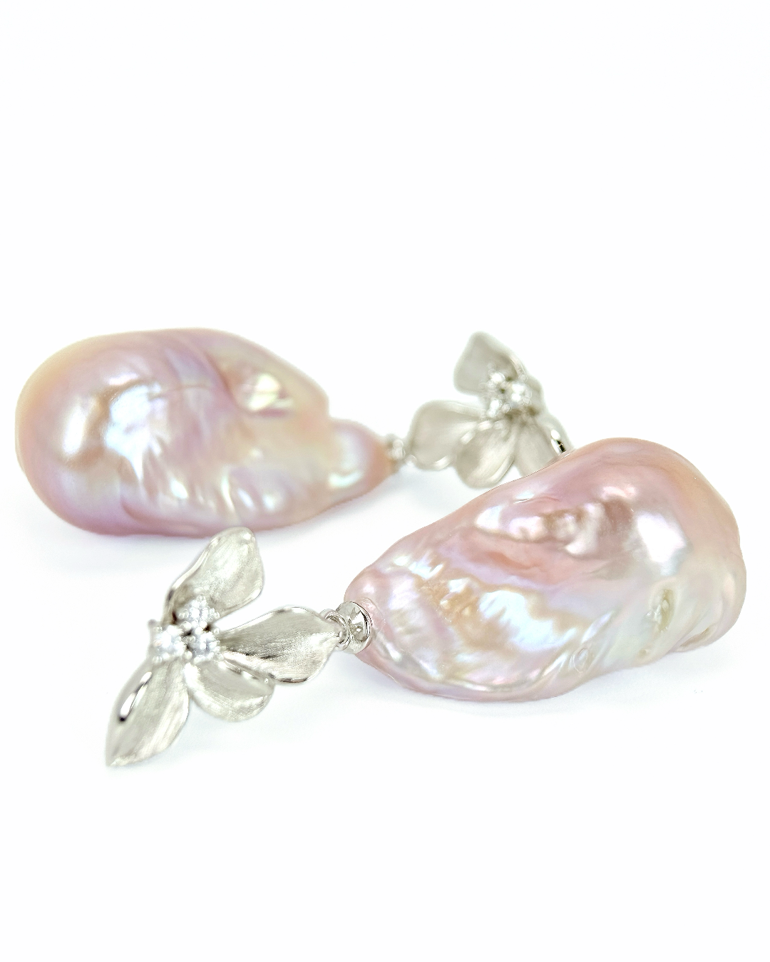Rosiris | Blush bloom Baroque Earrings