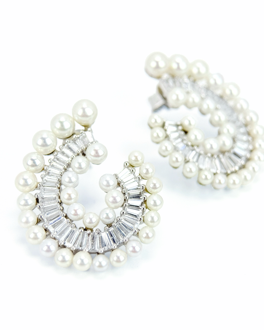 Nautilus | Fossil fresh pearl Earrings