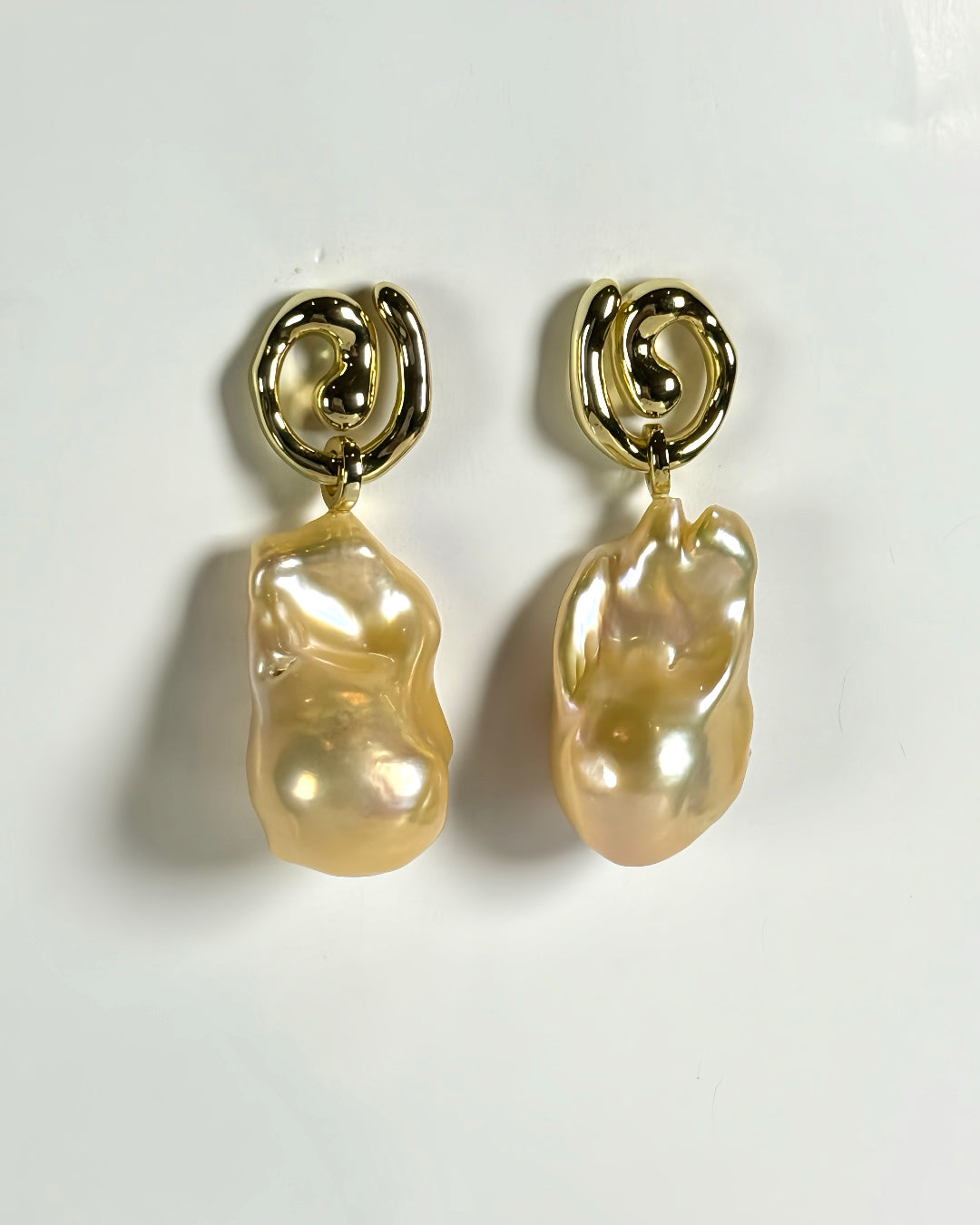 Amaris | Sculptural Baroque Pearl Earrings