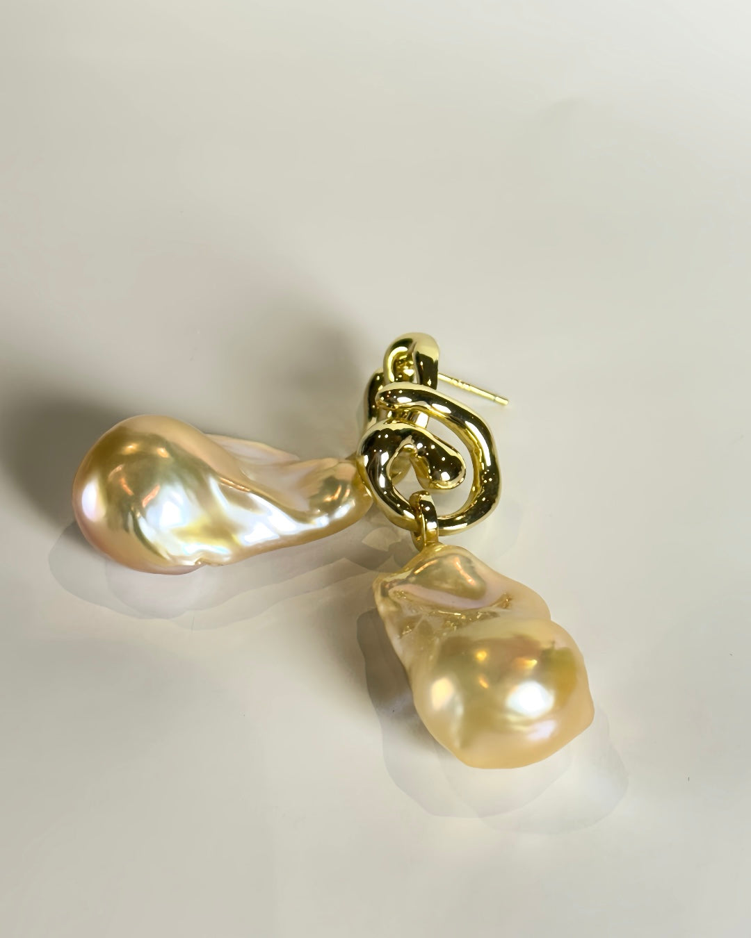 Amaris | Sculptural Baroque Pearl Earrings