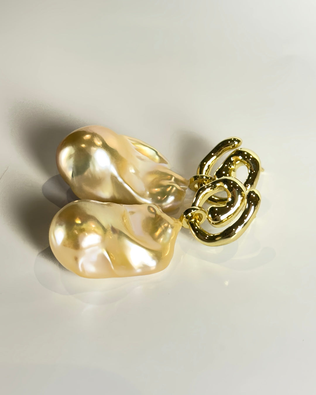 Amaris | Sculptural Baroque Pearl Earrings