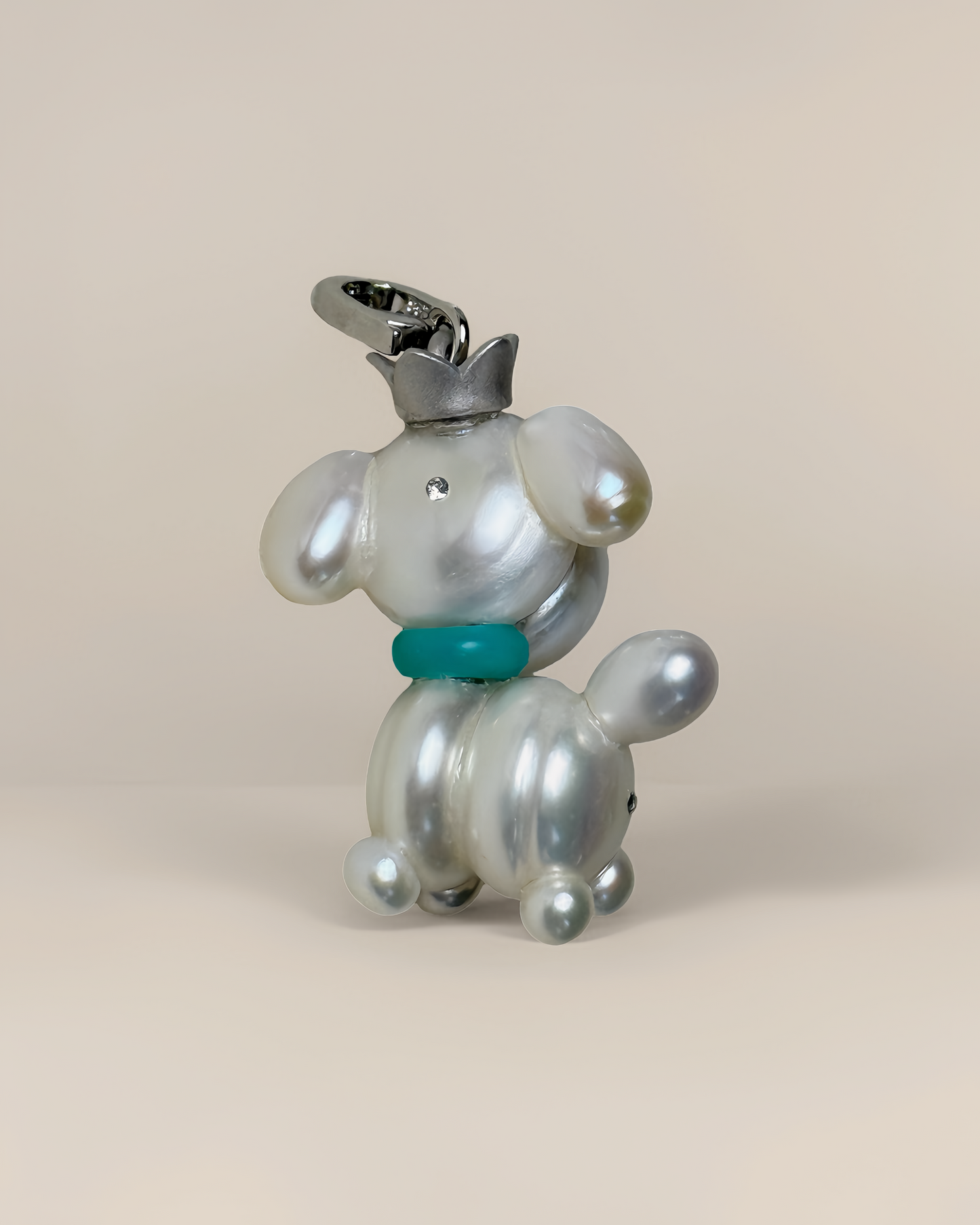 Moonie — Pearl Pup | Artisan Baroque Pearl Dog Charm