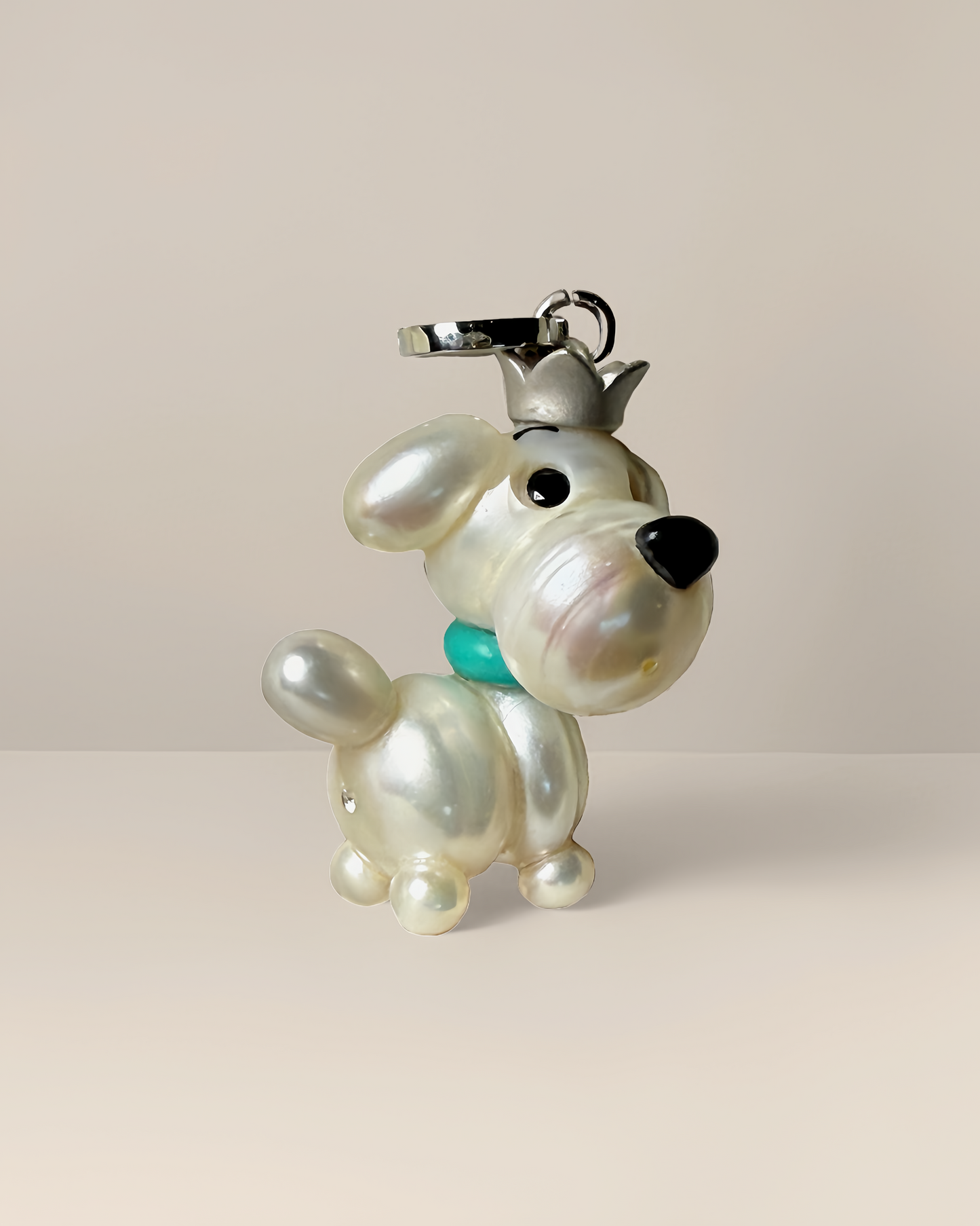 Moonie — Pearl Pup | Artisan Baroque Pearl Dog Charm