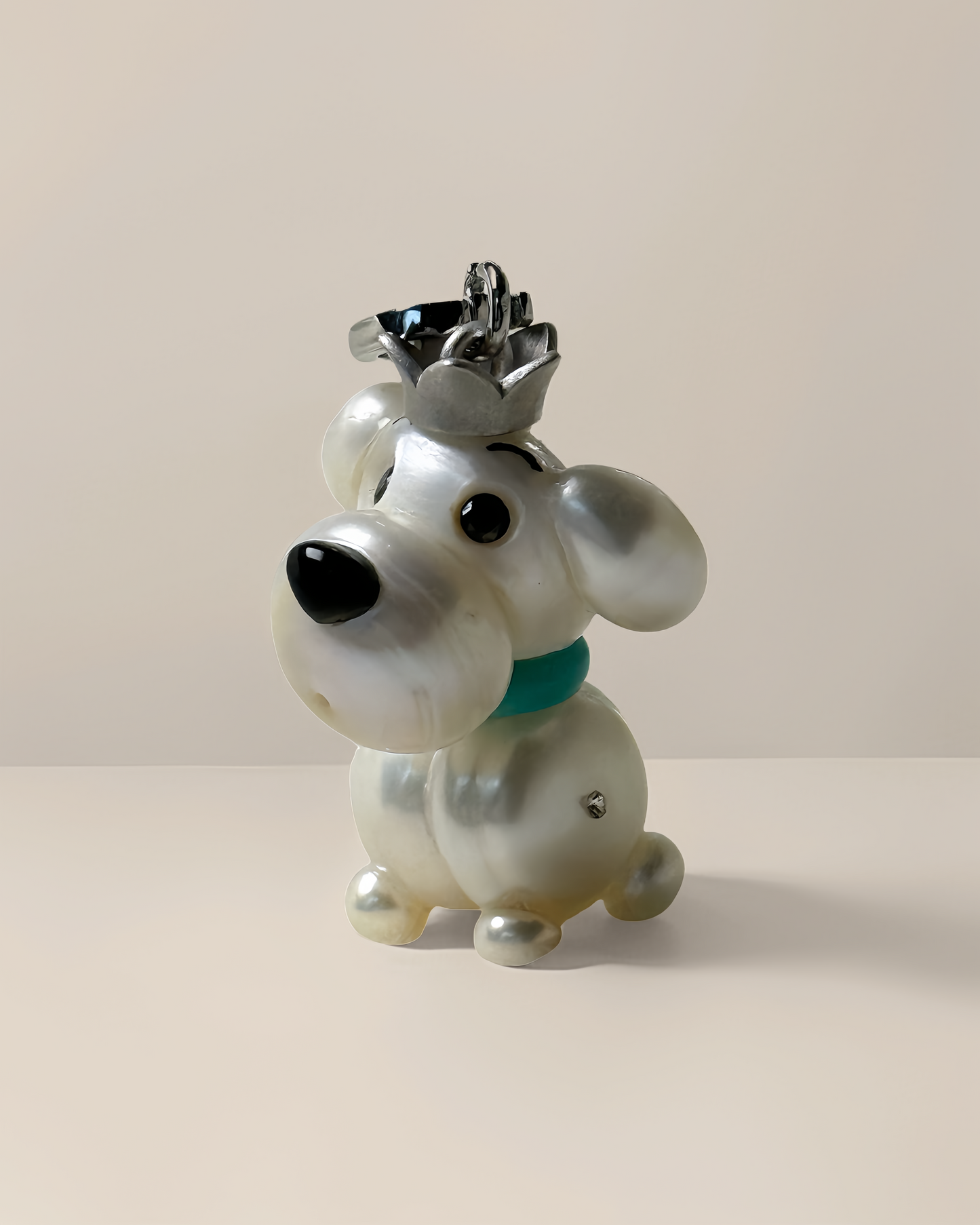 Moonie — Pearl Pup | Artisan Baroque Pearl Dog Charm