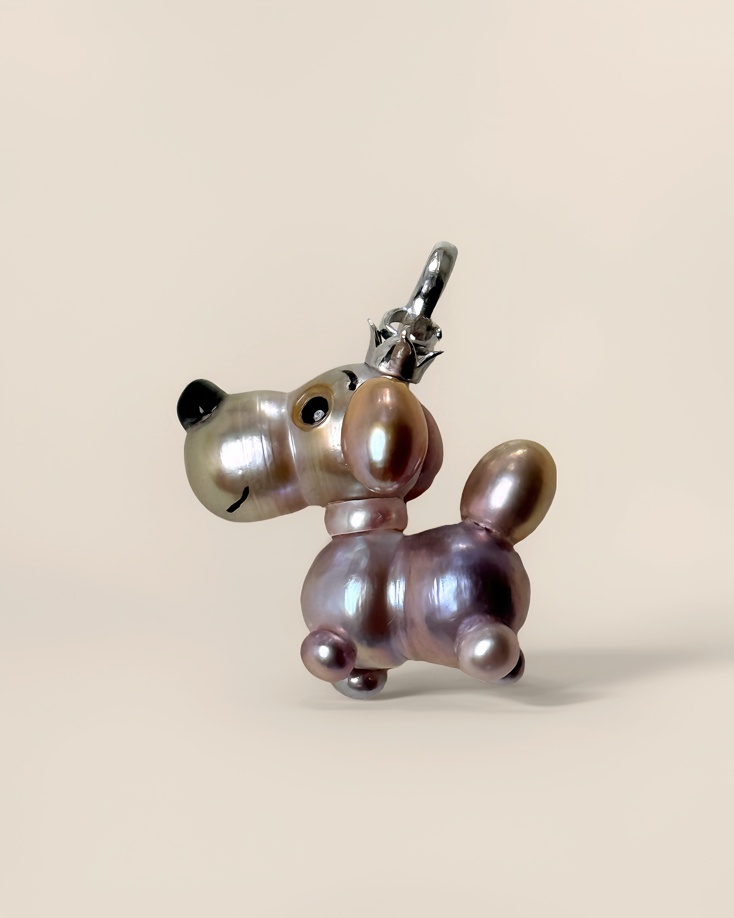 Taffy — Pearl Pup | Artisan Baroque Pearl Dog Charm