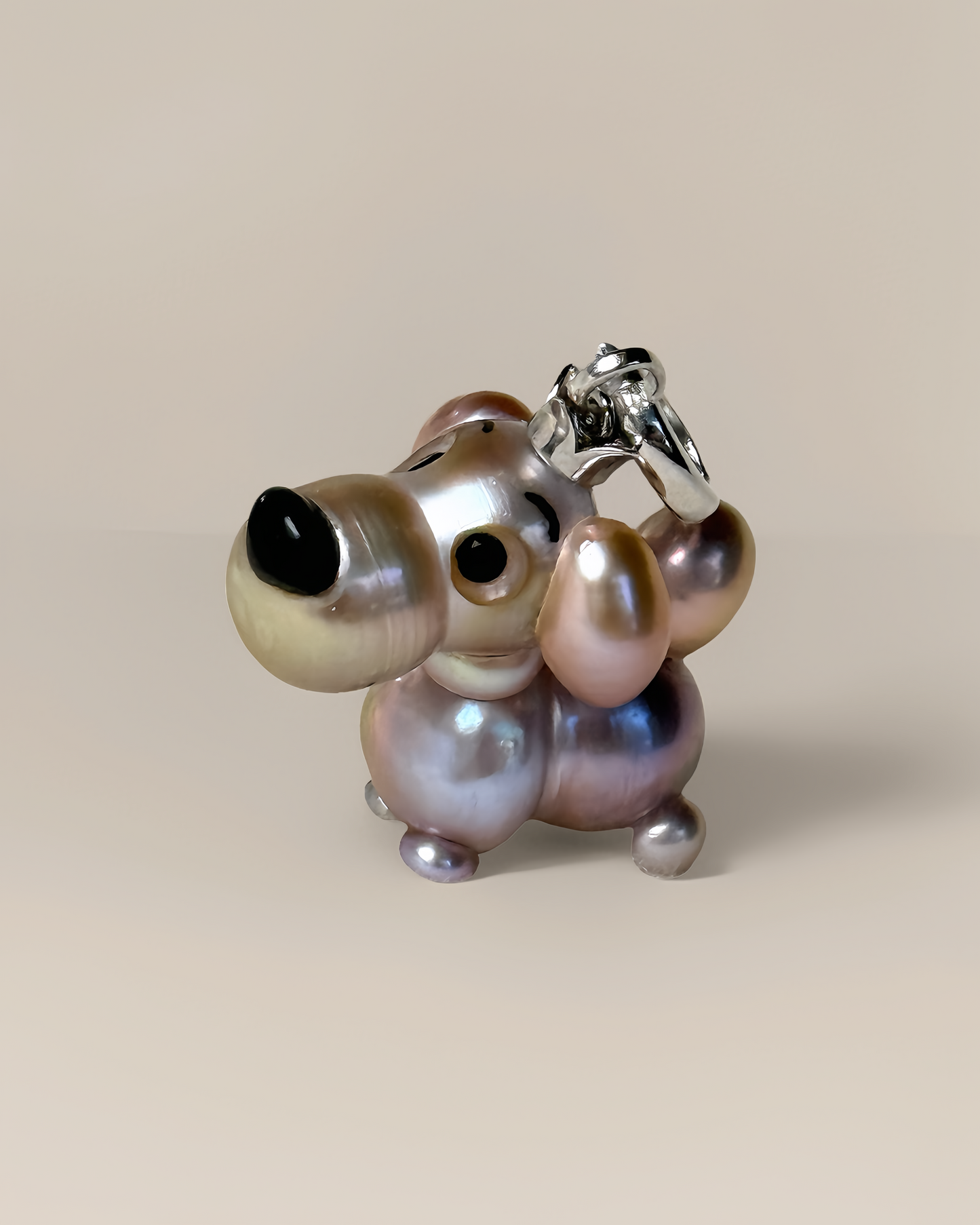 Taffy — Pearl Pup | Artisan Baroque Pearl Dog Charm