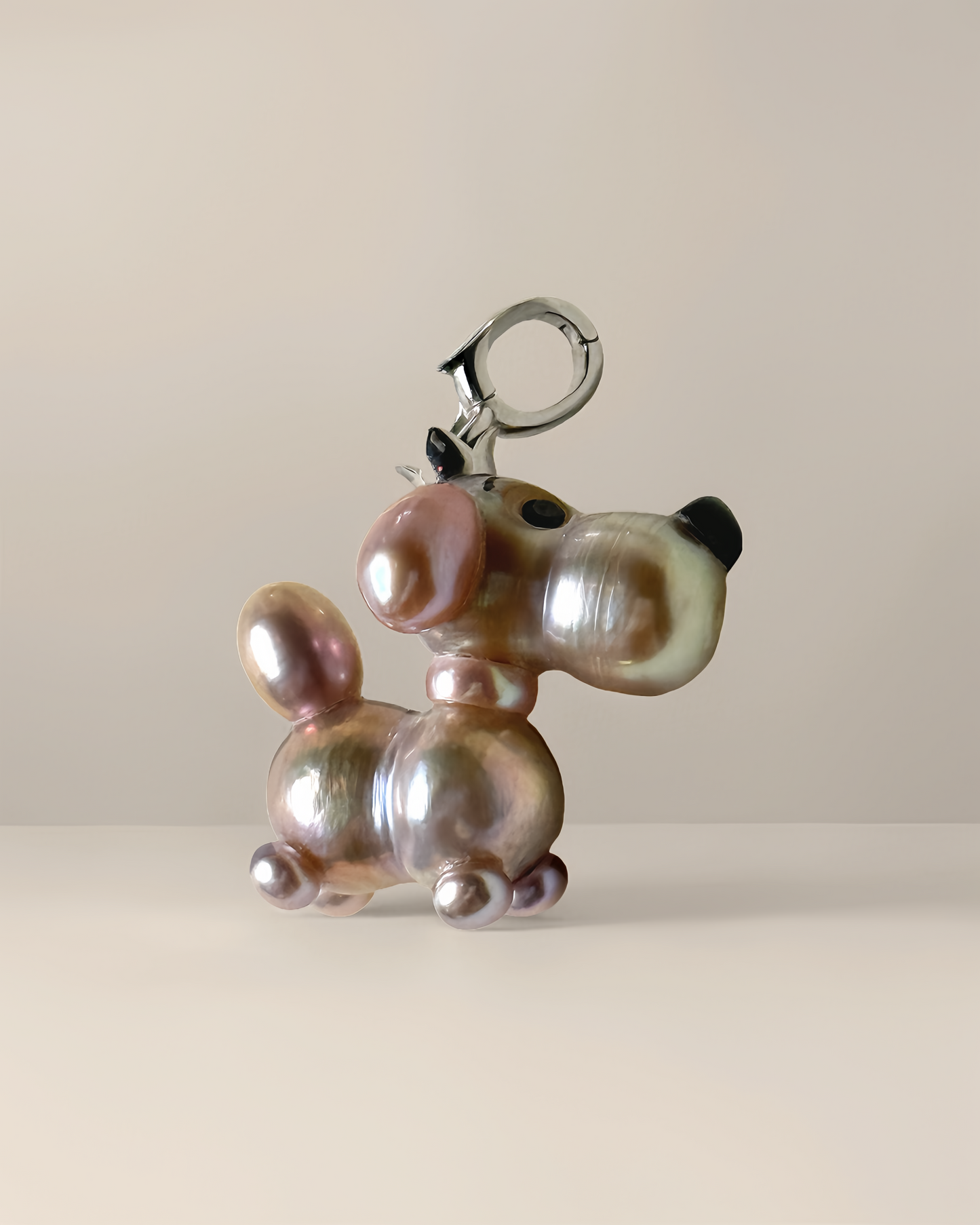 Taffy — Pearl Pup | Artisan Baroque Pearl Dog Charm