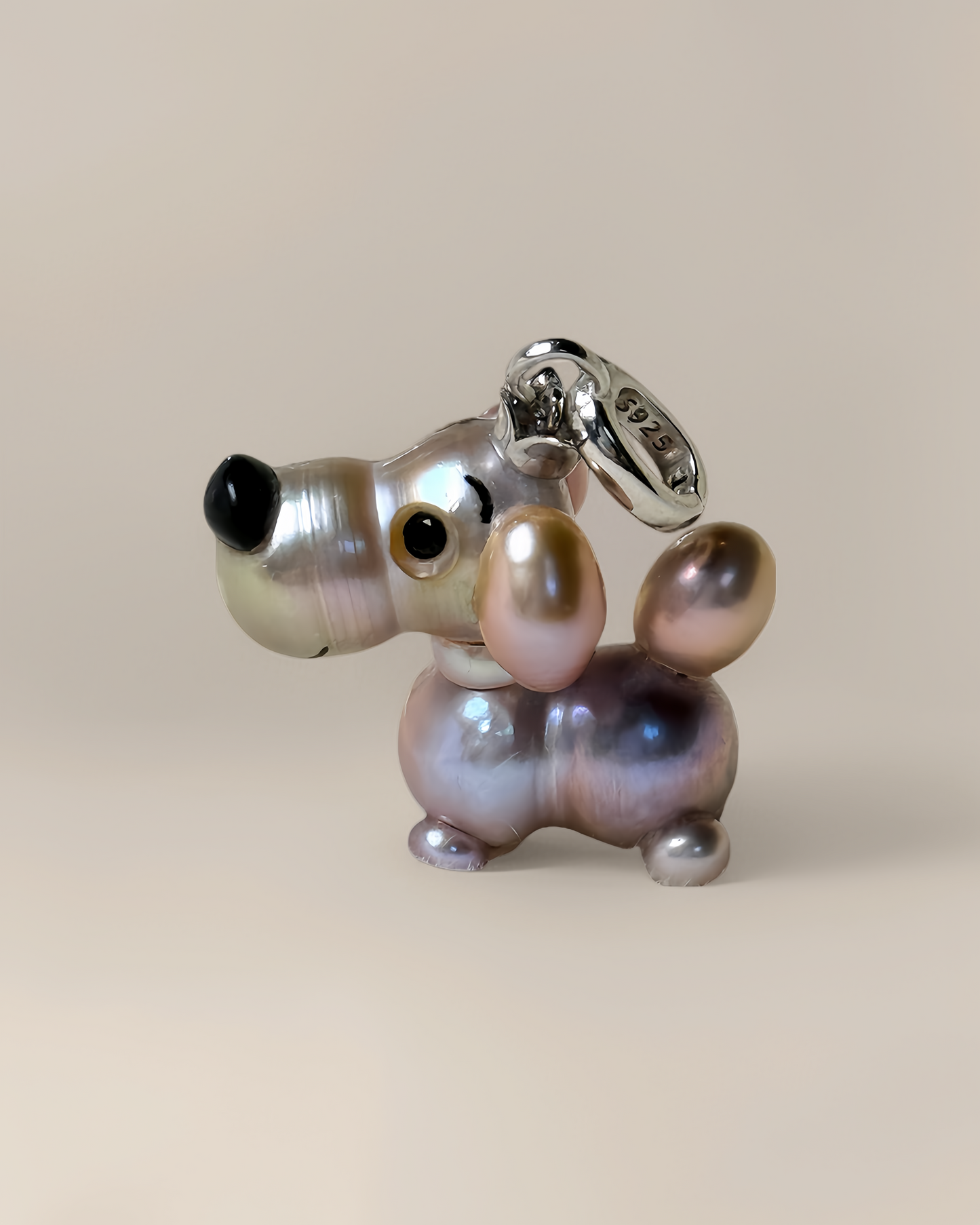 Taffy — Pearl Pup | Artisan Baroque Pearl Dog Charm