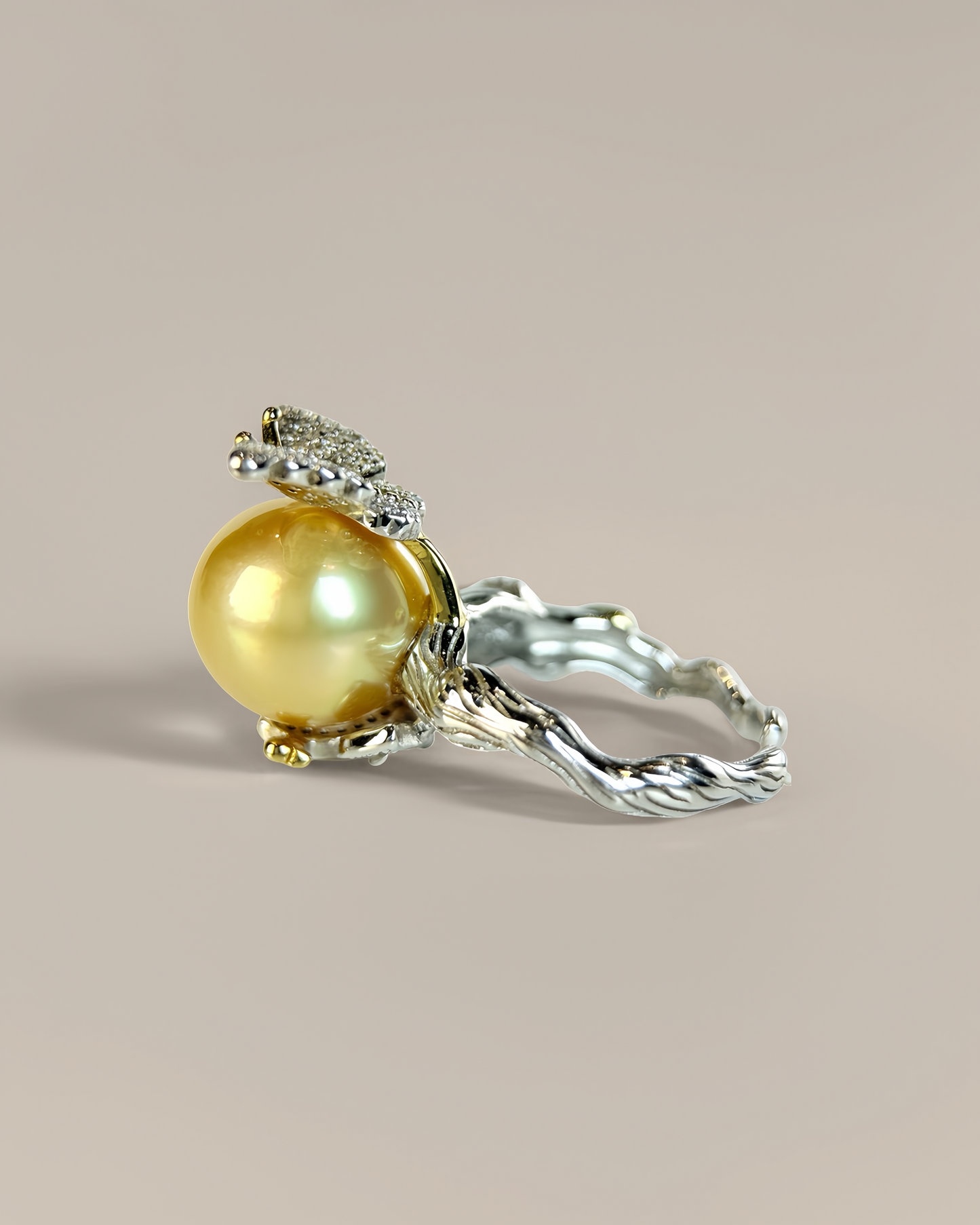 Elysia | South Sea golden pearl Ring