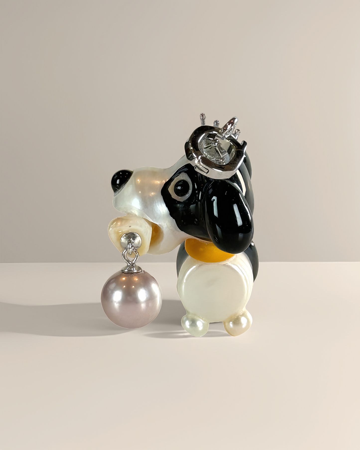 Sunnie — Pearl Pup | Artisan Baroque Pearl Dog Charm
