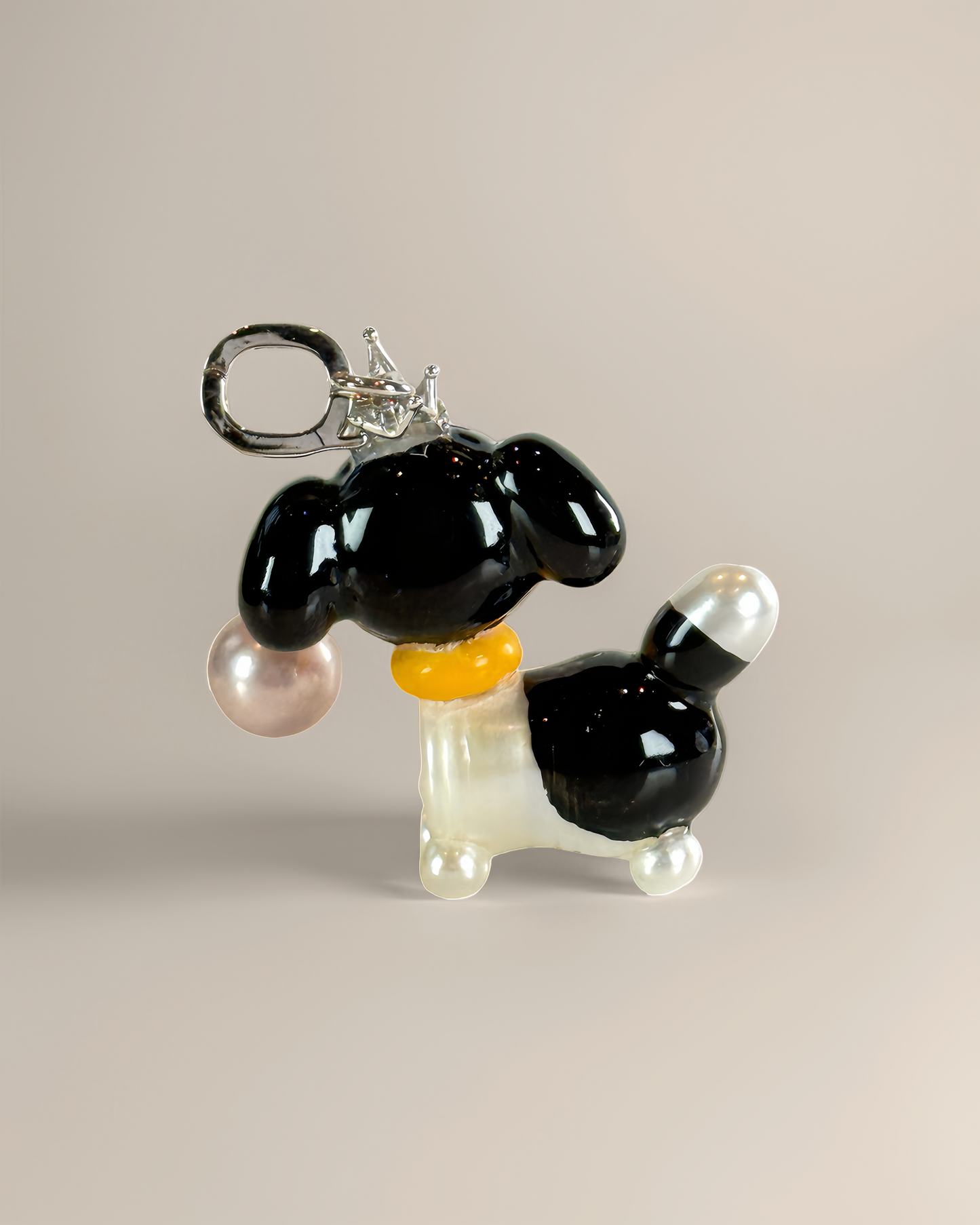 Sunnie — Pearl Pup | Artisan Baroque Pearl Dog Charm