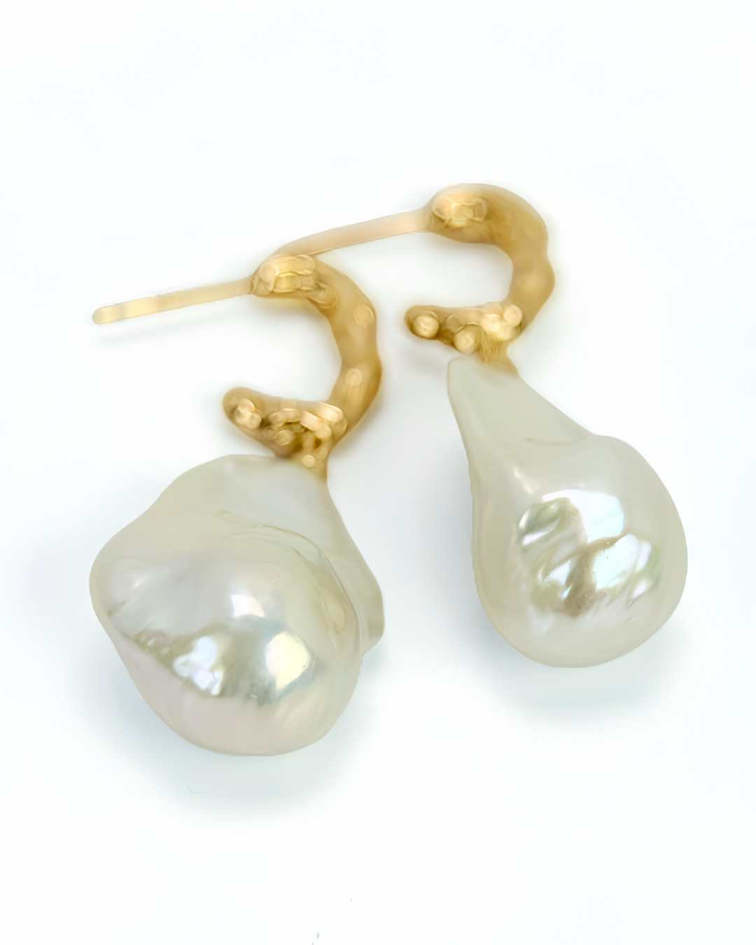 Skyline Glow | Baroque fresh water pearl Earrings