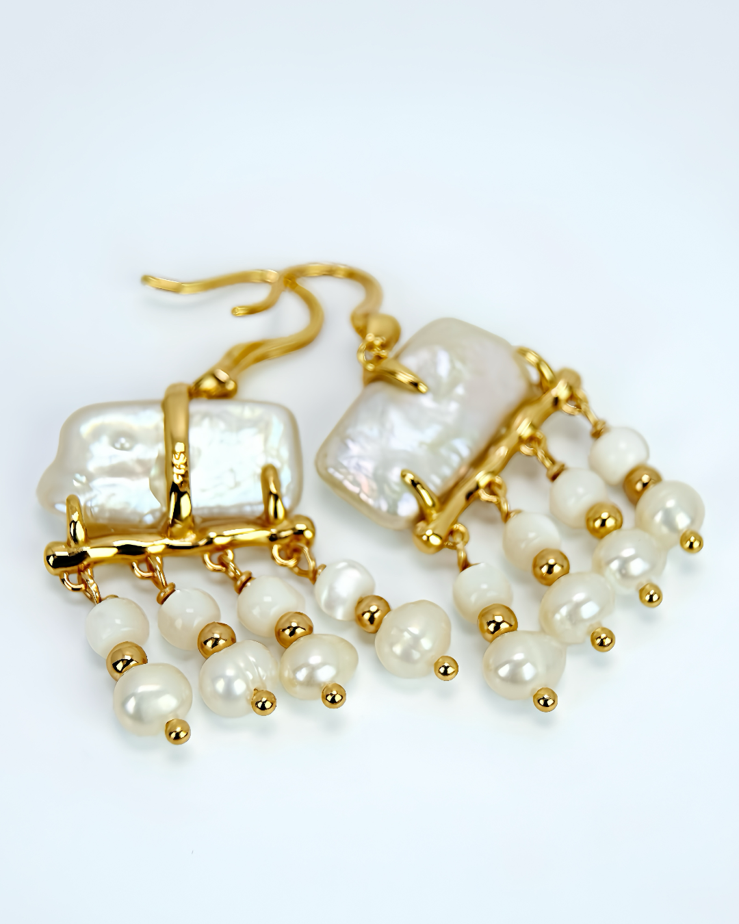 Metro Square | Baroque fresh water Earrings