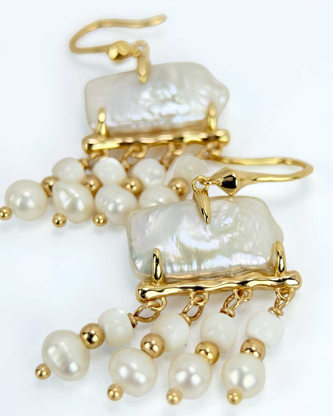 Metro Square | Baroque fresh water Earrings