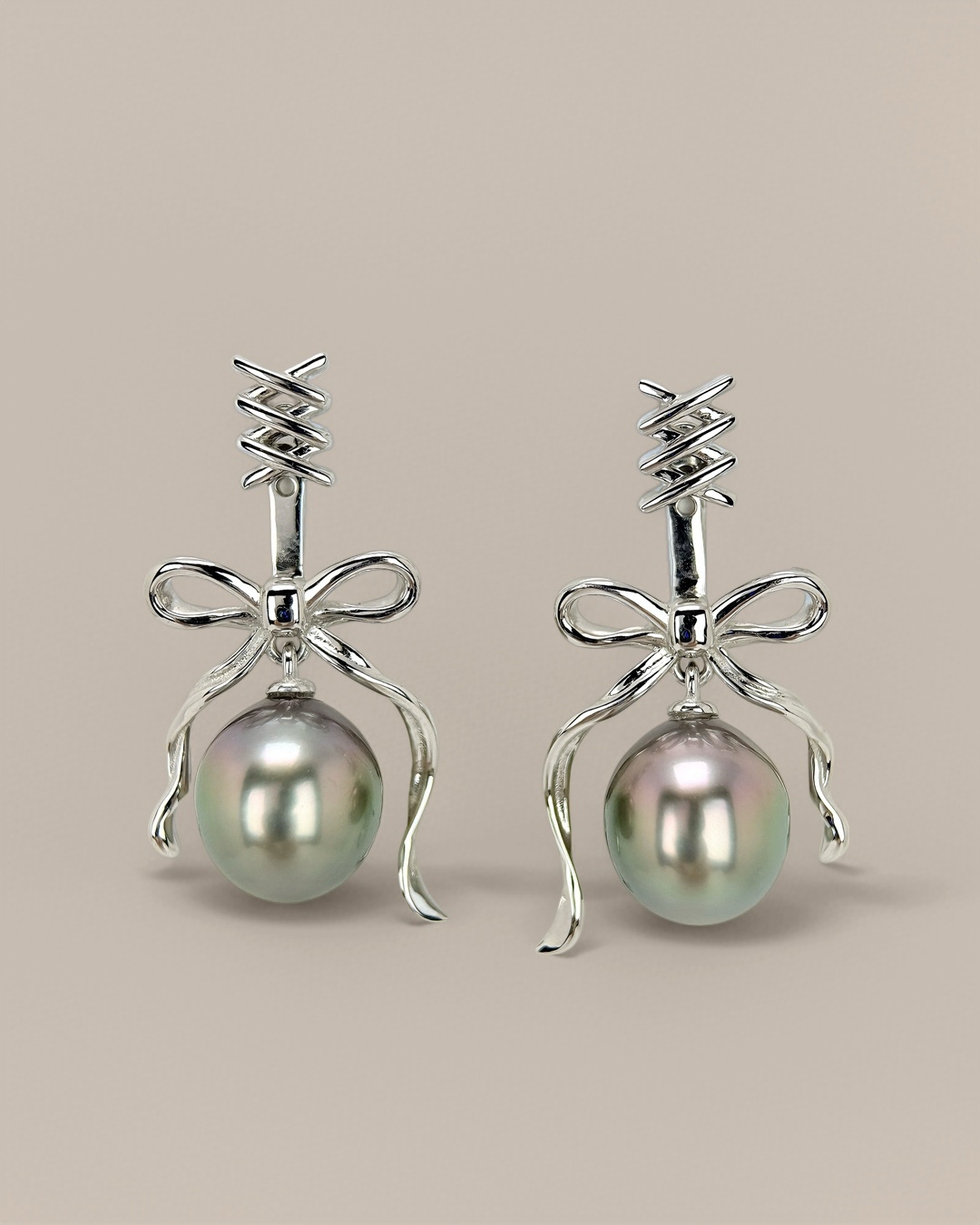 Bowence | Natural Tahitian pearl Earrings