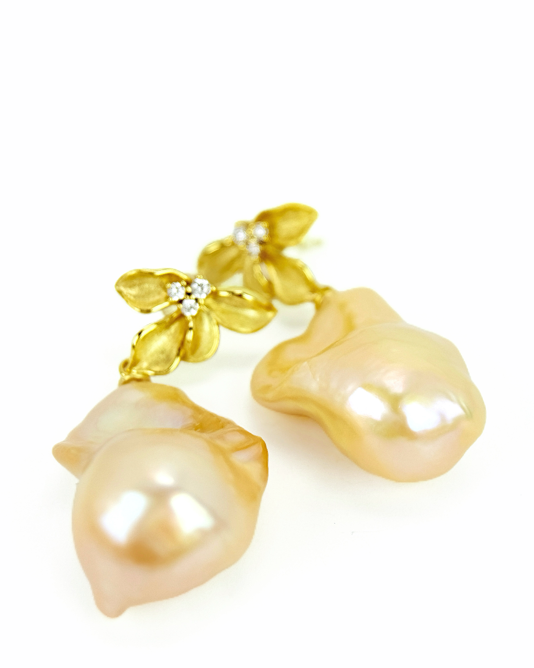 Creamiris | Ivory Bloom Baroque Earrings