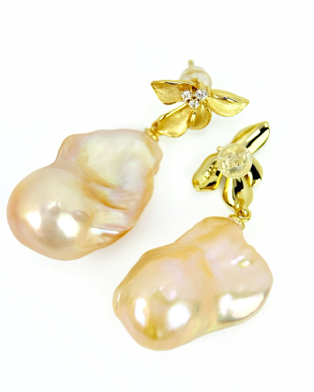 Creamiris | Ivory Bloom Baroque Earrings