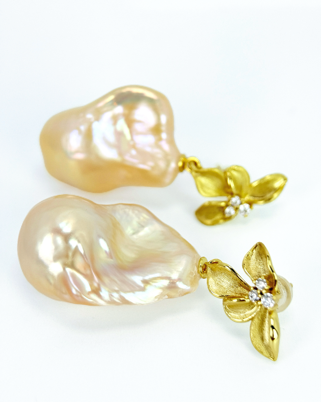 Creamiris | Ivory Bloom Baroque Earrings