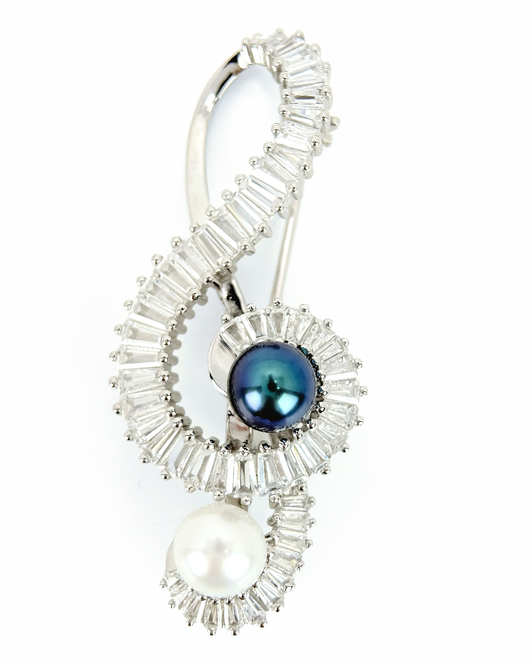 Treble Clef | Freshwater pearl Brooch