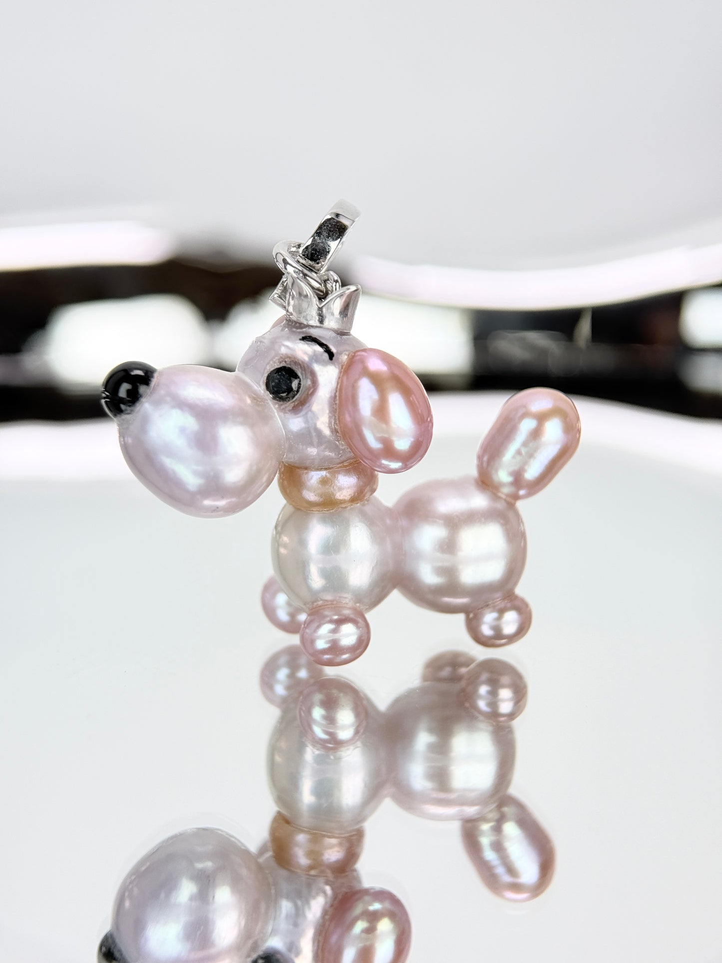 Lila — Pearl Pup | Artisan Baroque Pearl Dog Charm