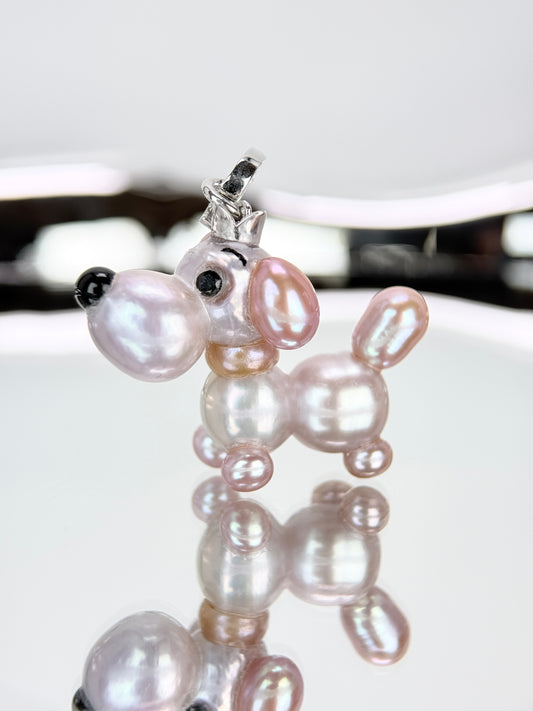 Lila — Pearl Pup | Artisan Baroque Pearl Dog Charm
