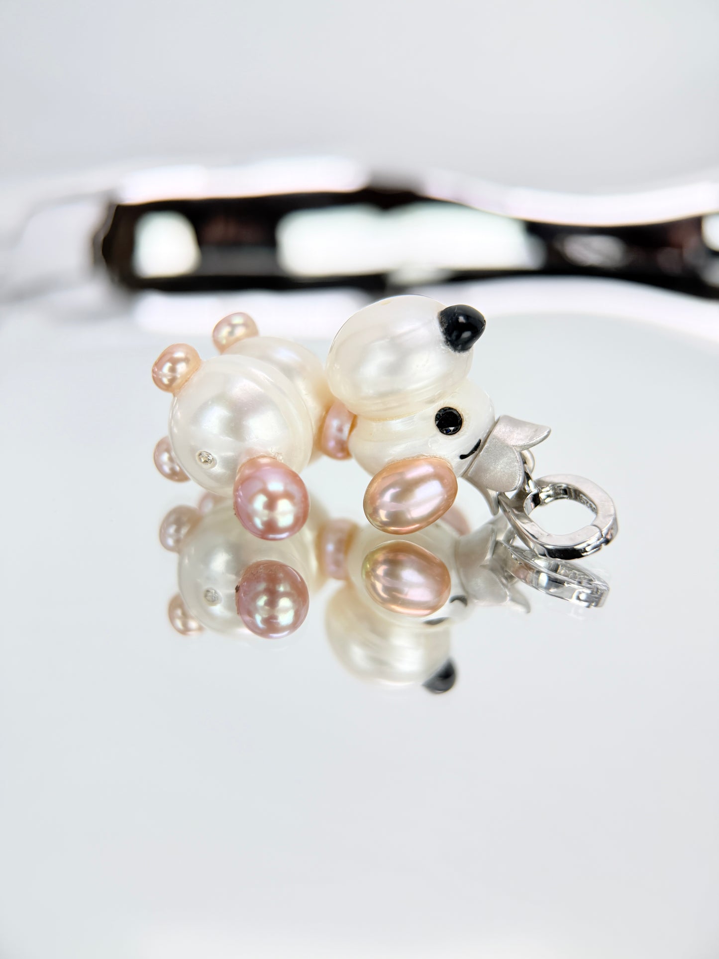 Noel — Pearl Pup | Artisan Baroque Pearl Dog Charm