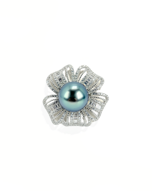 Orea | Adjustable Ring with Tahitian Pearl