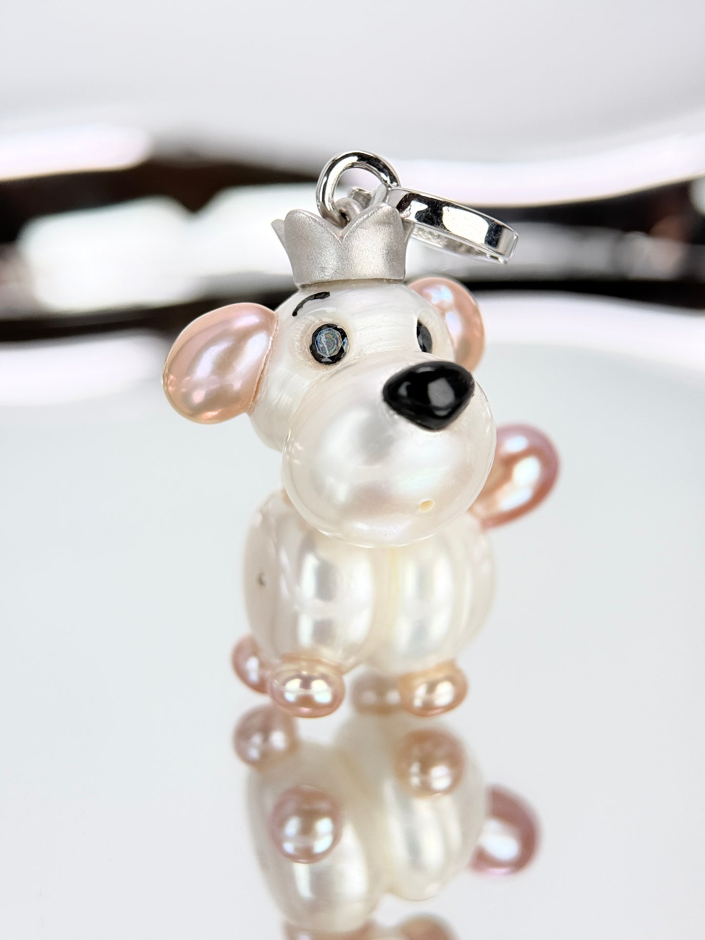 Noel — Pearl Pup | Artisan Baroque Pearl Dog Charm