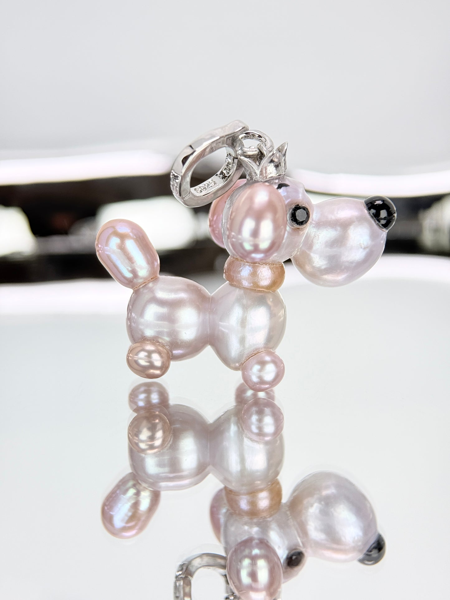 Lila — Pearl Pup | Artisan Baroque Pearl Dog Charm