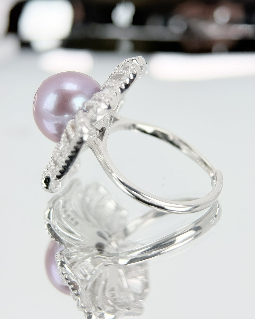 ELODIA | Purple Freshwater Pearl Ring