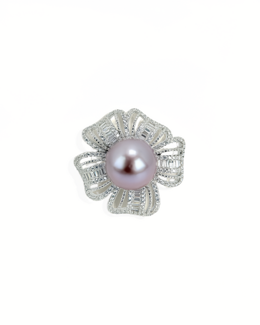 ELODIA | Purple Freshwater Pearl Ring