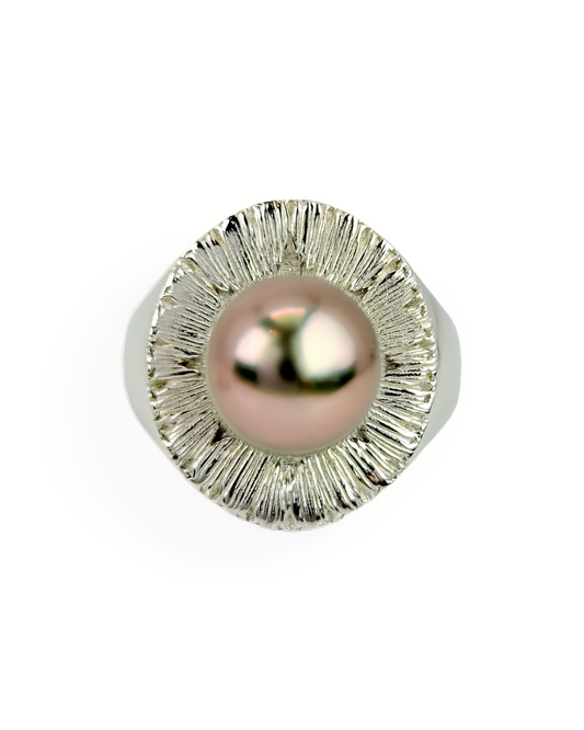 Psyche | Natural Tahitian pearl ring