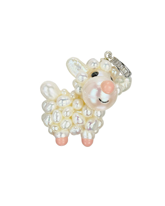 Mallow — Pearl Lamb | Artisan Baroque Pearl Sheep Charm