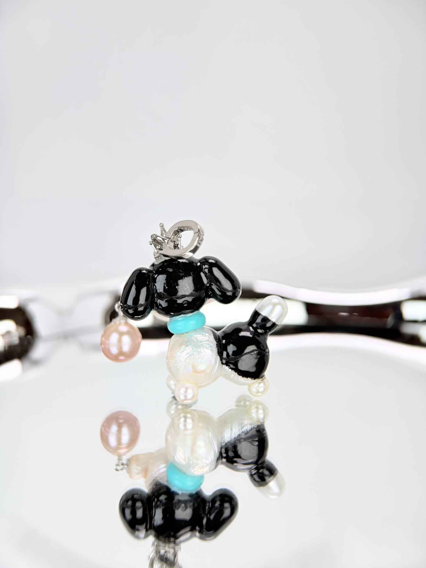 Scout — Pearl Pup | Artisan Baroque Pearl Dog Charm
