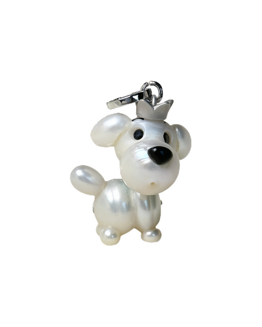 Moonie — Pearl Pup | Artisan Baroque Pearl Dog Charm
