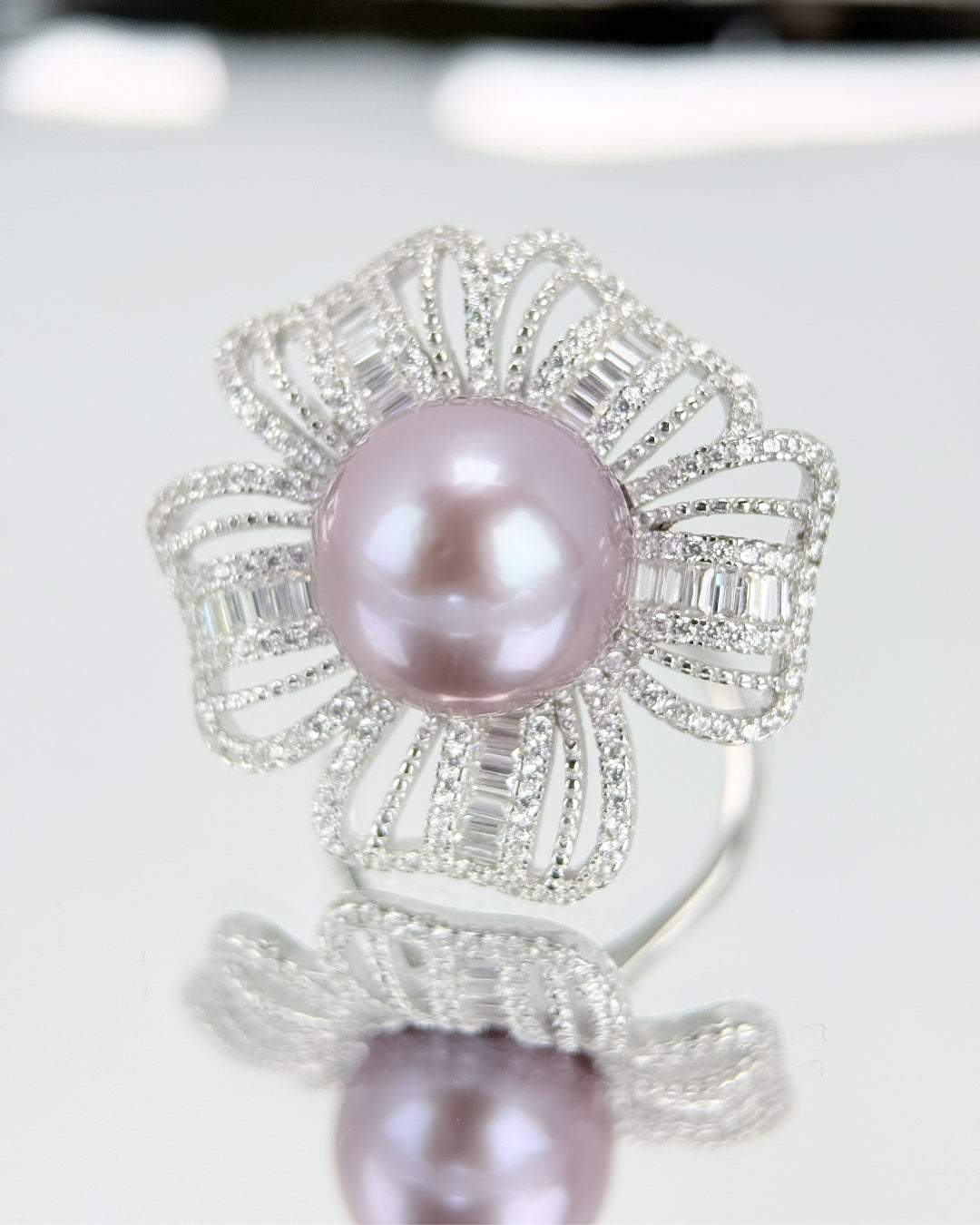 ELODIA | Purple Freshwater Pearl Ring