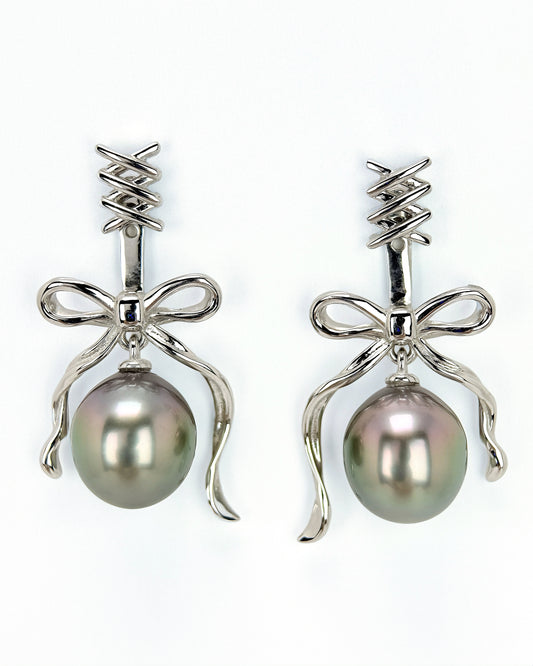 Bowence | Natural Tahitian pearl Earrings