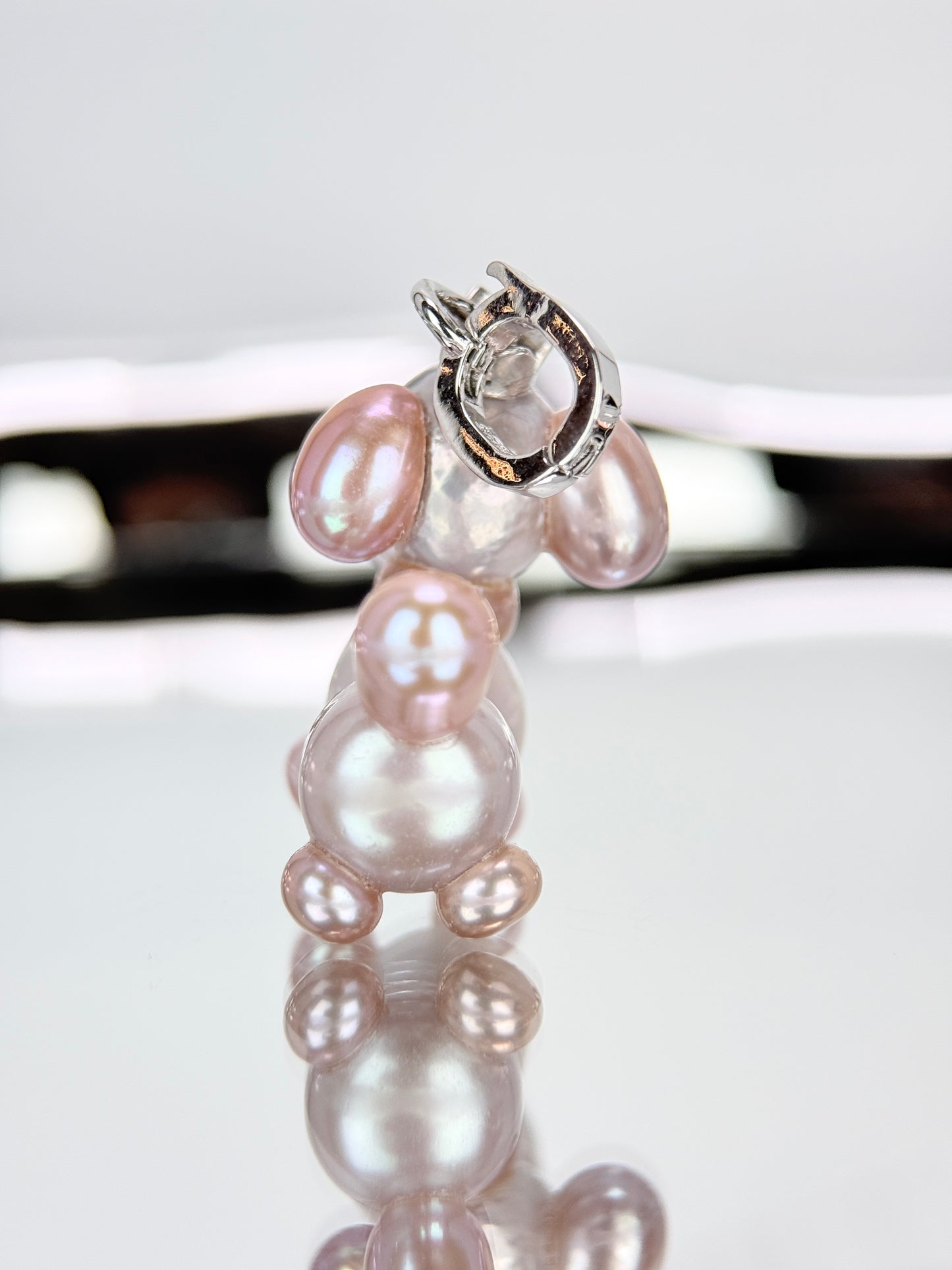 Lila — Pearl Pup | Artisan Baroque Pearl Dog Charm