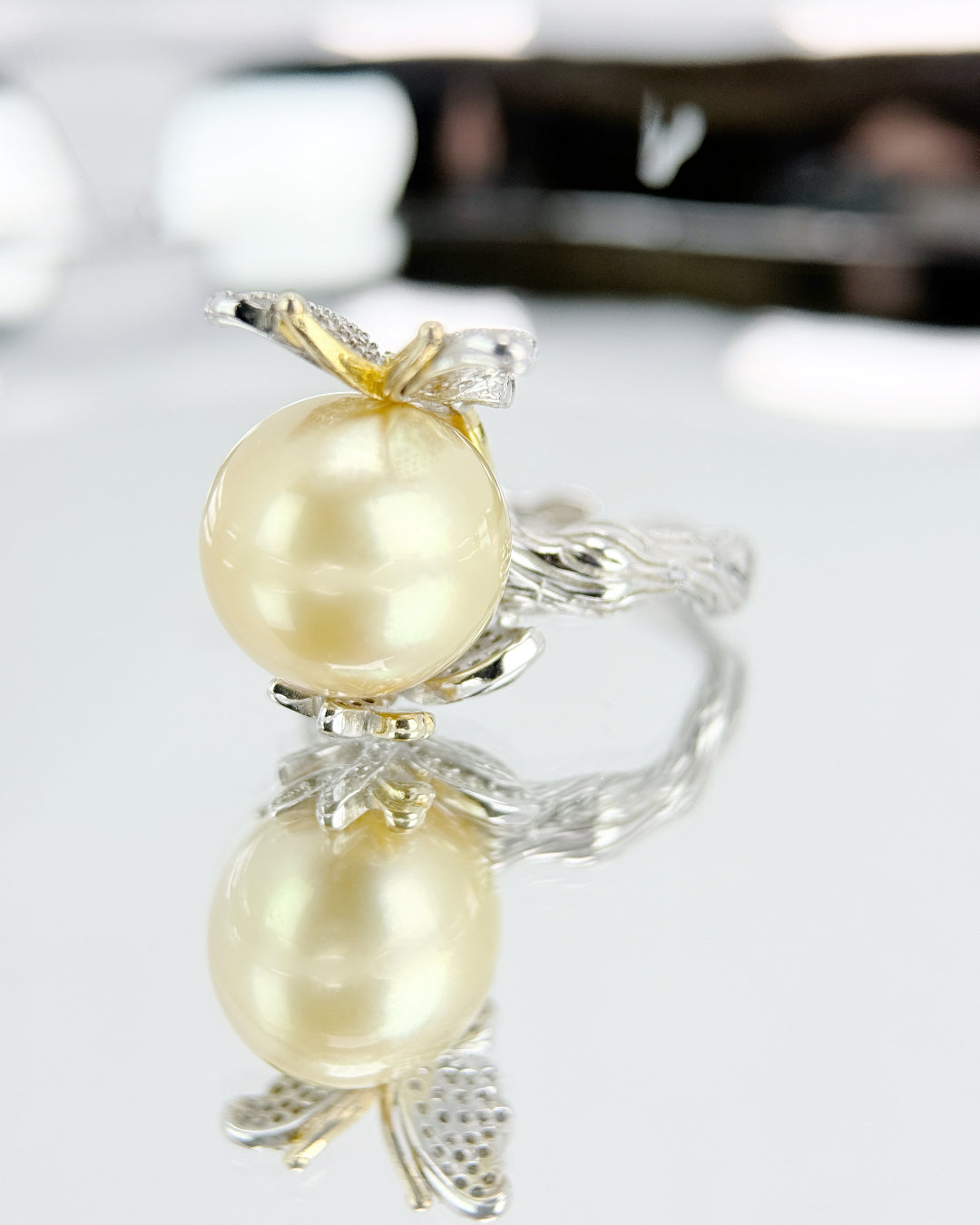 Elysia | South Sea golden pearl Ring